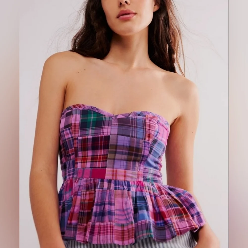 Free People Maderia Corset/Island Flower NWOT - Picture 1 of 7